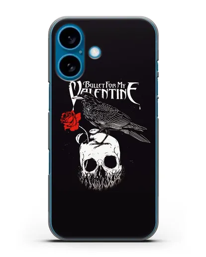 Чехол Bullet for my Valentine с изображением ворон и череп силиконовый для iPhone 16