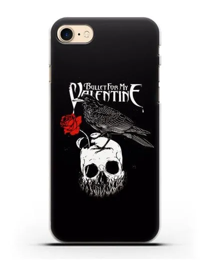 Чехол Bullet for my Valentine с изображением ворон и череп силиконовый для iPhone 8