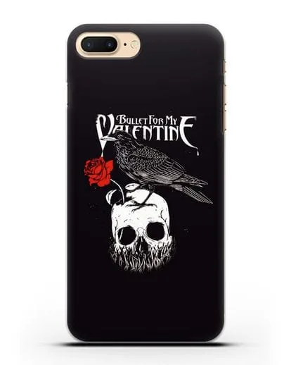 Чехол Bullet for my Valentine с изображением ворон и череп силиконовый для iPhone 7 Plus
