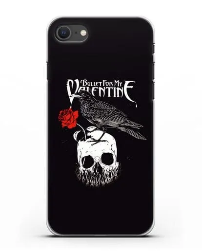 Чехол Bullet for my Valentine с изображением ворон и череп силиконовый для iPhone SE 2020