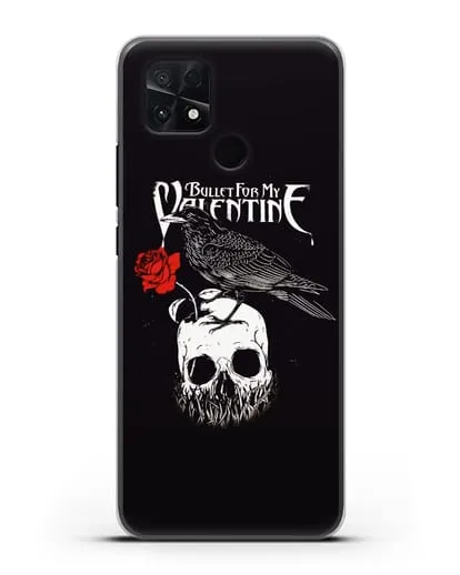 Чехол Bullet for my Valentine с изображением ворон и череп силиконовый для Xiaomi Poco C40