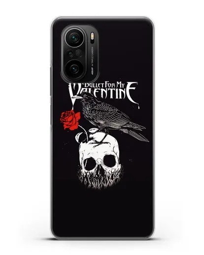 Чехол Bullet for my Valentine с изображением ворон и череп силиконовый для Xiaomi Poco F3