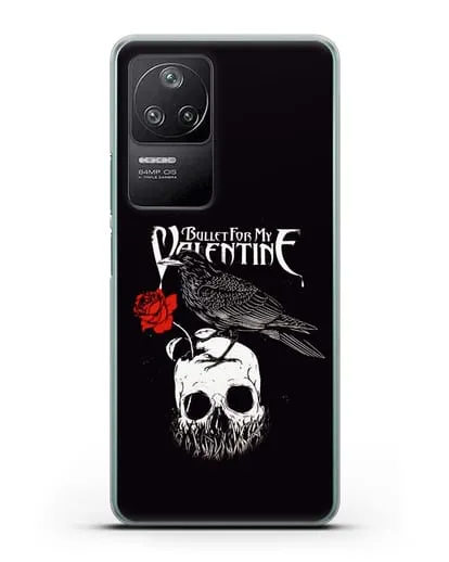 Чехол Bullet for my Valentine с изображением ворон и череп силиконовый для Xiaomi Poco F4