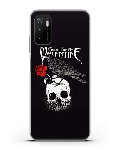 Чехол Bullet for my Valentine с изображением ворон и череп силиконовый для Xiaomi Poco M3 Pro