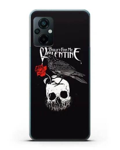 Чехол Bullet for my Valentine с изображением ворон и череп силиконовый для Xiaomi Poco M5