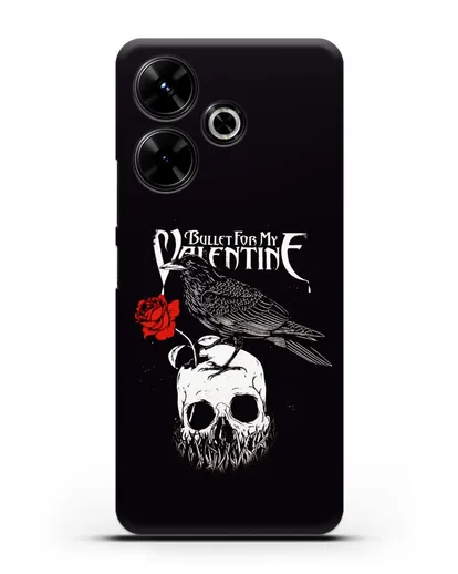 Чехол Bullet for my Valentine с изображением ворон и череп силиконовый для Xiaomi Poco M6