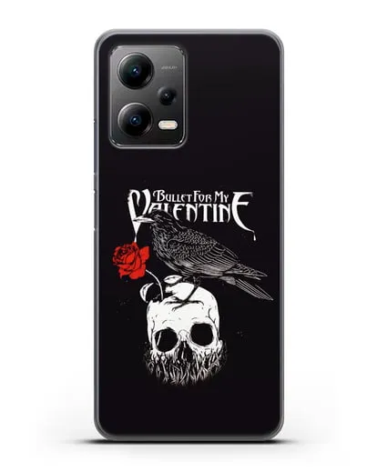 Чехол Bullet for my Valentine с изображением ворон и череп силиконовый для Xiaomi Poco X5