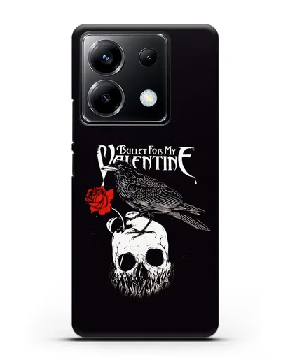 Чехол Bullet for my Valentine с изображением ворон и череп силиконовый для Xiaomi Poco X6