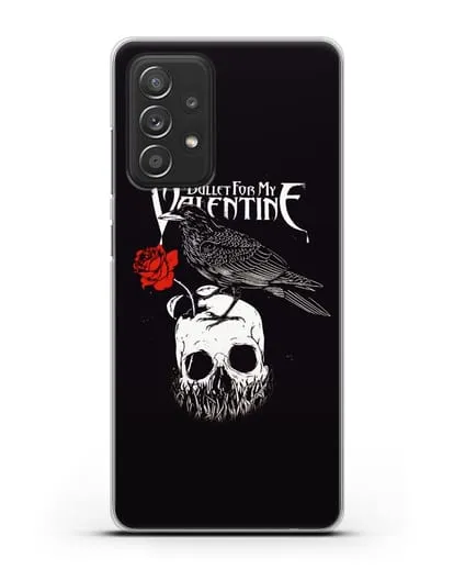 Чехол Bullet for my Valentine с изображением ворон и череп силиконовый для Samsung Galaxy A53