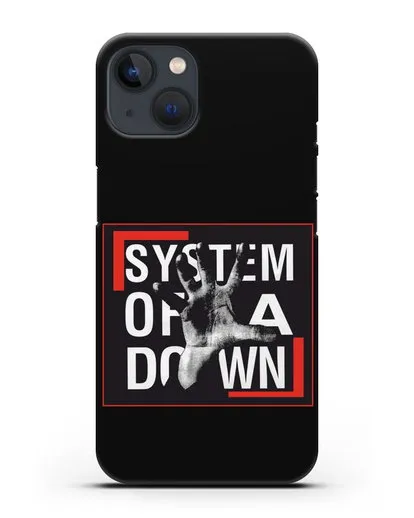 Чехол с надписью System of a Down силиконовый для iPhone 13