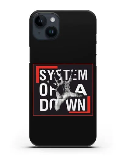 Чехол с надписью System of a Down силиконовый для iPhone 14 Plus