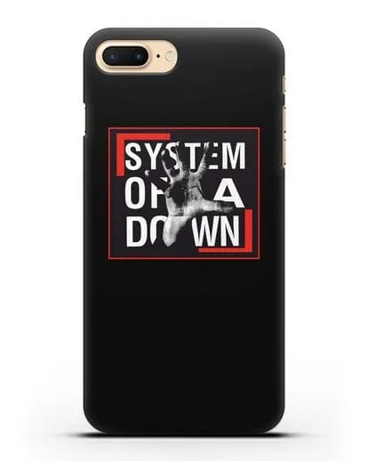 Чехол с надписью System of a Down силиконовый для iPhone 7 Plus