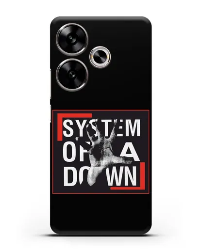 Чехол с надписью System of a Down силиконовый для Xiaomi Poco F6