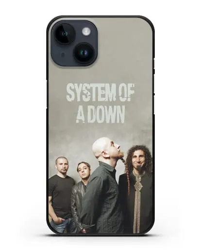 Чехол с изображением участников группы System of a Down силиконовый для iPhone 14