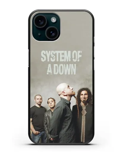 Чехол с изображением участников группы System of a Down силиконовый для iPhone 15