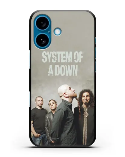 Чехол с изображением участников группы System of a Down силиконовый для iPhone 16