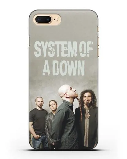 Чехол с изображением участников группы System of a Down силиконовый для iPhone 7 Plus