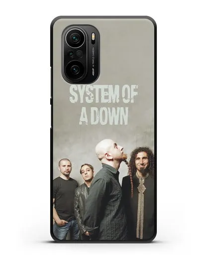 Чехол с изображением участников группы System of a Down силиконовый для Xiaomi Poco F3 Pro