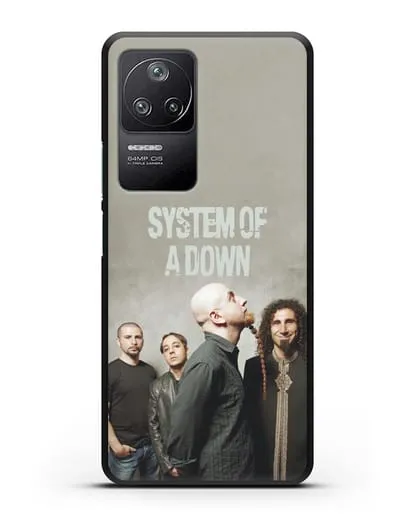 Чехол с изображением участников группы System of a Down силиконовый для Xiaomi Poco F4