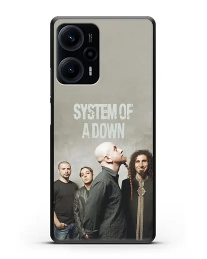 Чехол с изображением участников группы System of a Down силиконовый для Xiaomi Poco F5