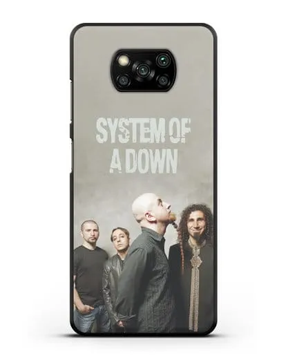 Чехол с изображением участников группы System of a Down силиконовый для Xiaomi Poco X3