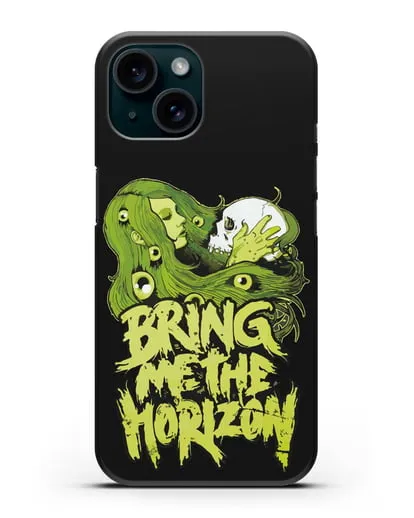 Чехол с иллюстрацией Bring Me The Horizon силиконовый для iPhone 15