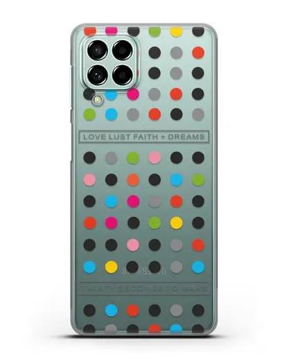 Чехол Thirty seconds to Mars Love lust faith + dreams силиконовый для Samsung Galaxy M53 [SM-M536]