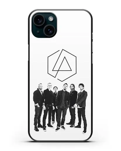 Чехол с фотографией группы Linkin Park силиконовый для iPhone 15 Plus