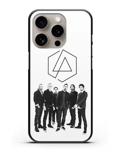 Чехол с фотографией группы Linkin Park силиконовый для iPhone 15 Pro