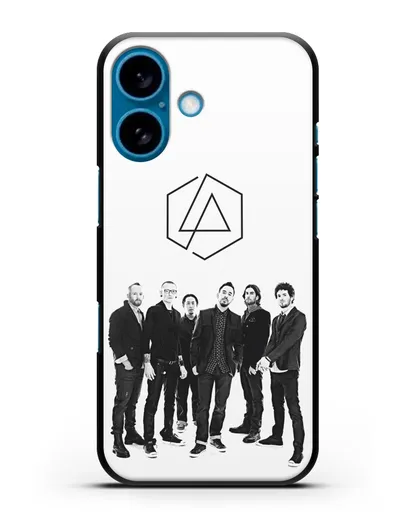Чехол с фотографией группы Linkin Park силиконовый для iPhone 16