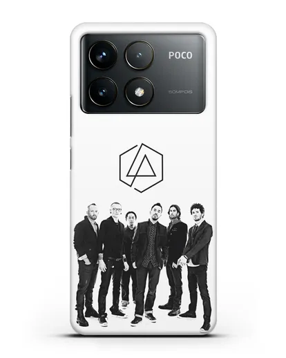 Чехол с фотографией группы Linkin Park силиконовый для Xiaomi Poco F6 Pro