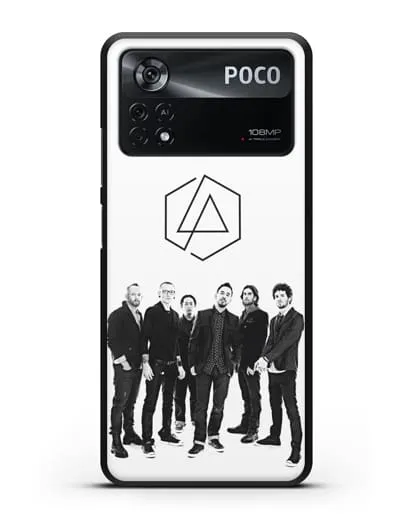 Чехол с фотографией группы Linkin Park силиконовый для Xiaomi Poco X4 Pro