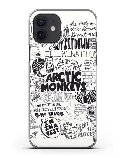 Чехол Arctic Monkeys Комикс силиконовый для iPhone 12