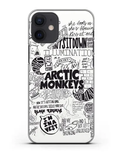 Чехол Arctic Monkeys Комикс силиконовый для iPhone 12 mini