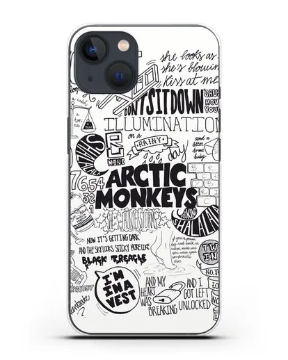 Чехол Arctic Monkeys Комикс силиконовый для iPhone 13