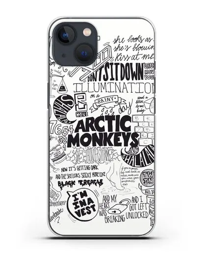 Чехол Arctic Monkeys Комикс силиконовый для iPhone 13 Mini