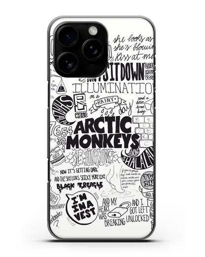 Чехол Arctic Monkeys Комикс силиконовый для iPhone 16 Pro Max