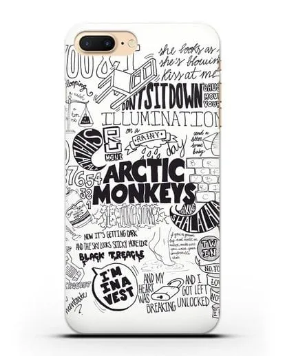 Чехол Arctic Monkeys Комикс силиконовый для iPhone 7 Plus
