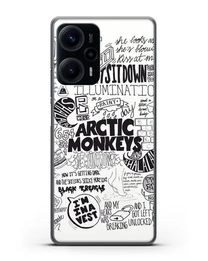 Чехол Arctic Monkeys Комикс силиконовый для Xiaomi Poco F5