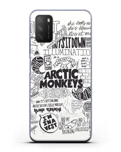 Чехол Arctic Monkeys Комикс силиконовый для Xiaomi Poco M3