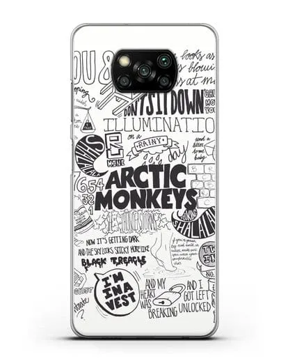Чехол Arctic Monkeys Комикс силиконовый для Xiaomi Poco X3