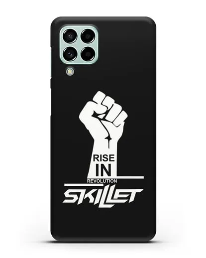 Чехол с логотипом Skillet Rise in revolution силиконовый для Samsung Galaxy M53 [SM-M536]