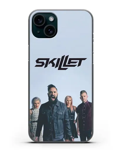 Чехол с изображением группы Skillet силиконовый для iPhone 15 Plus