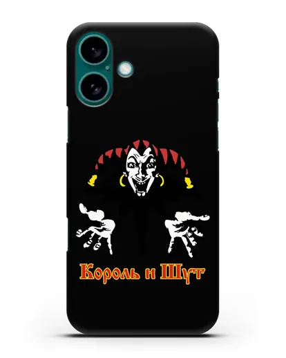Чехол с логотипом группы Король и Шут силиконовый для iPhone 16 Plus
