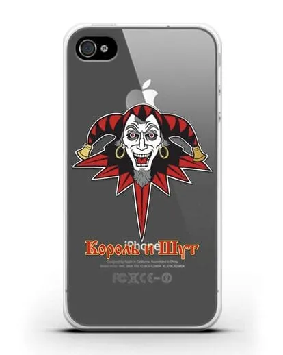 Чехол с символикой Король и Шут силиконовый для iPhone 4/4s