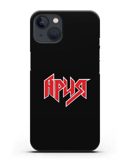 Чехол с логотипом Ария силиконовый для iPhone 13