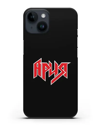 Чехол с логотипом Ария силиконовый для iPhone 14