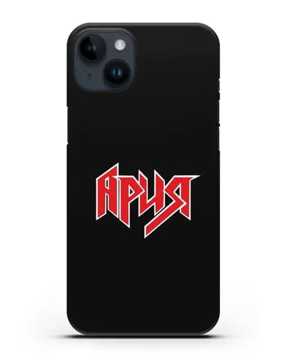 Чехол с логотипом Ария силиконовый для iPhone 14 Plus