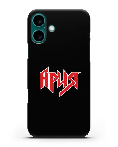 Чехол с логотипом Ария силиконовый для iPhone 16 Plus