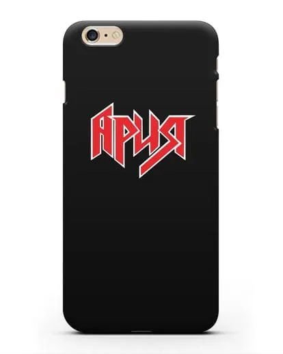 Чехол с логотипом Ария силиконовый для iPhone 6 Plus
